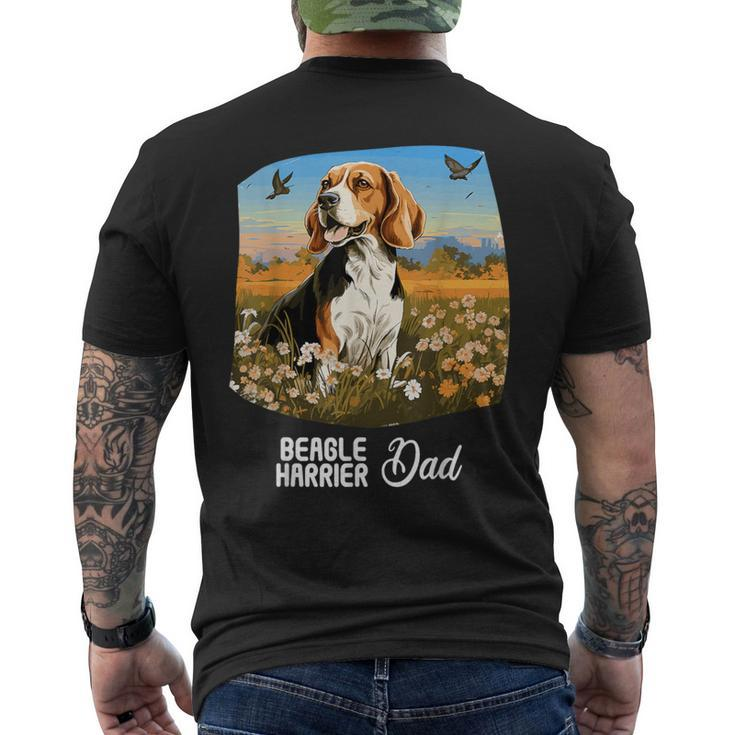 Beagle Harrier Dad Dog Beagle Harrier Men's T-shirt Back Print