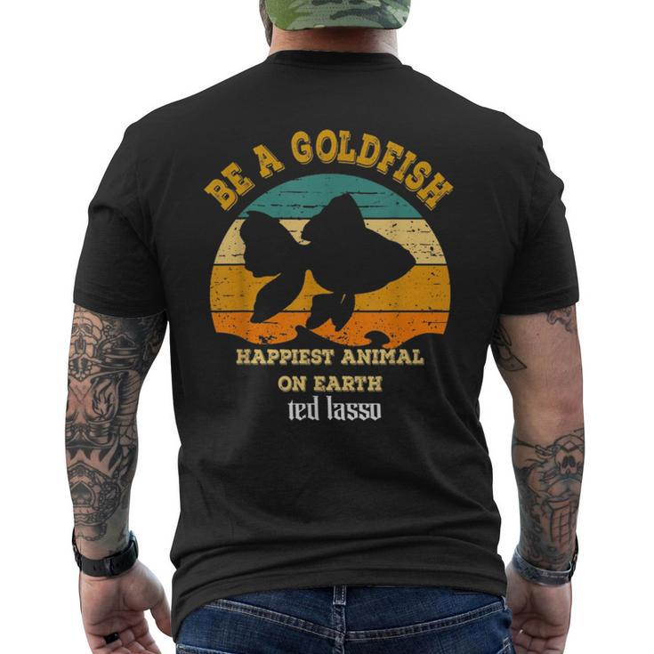 Beagoldfishfunnysoccertedcoachmotivationlasso Mens Back Print T-shirt