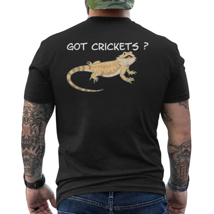 Bearded Dragon Got Crickets Bearded Dragon Accessory Men's T-shirt Back Print