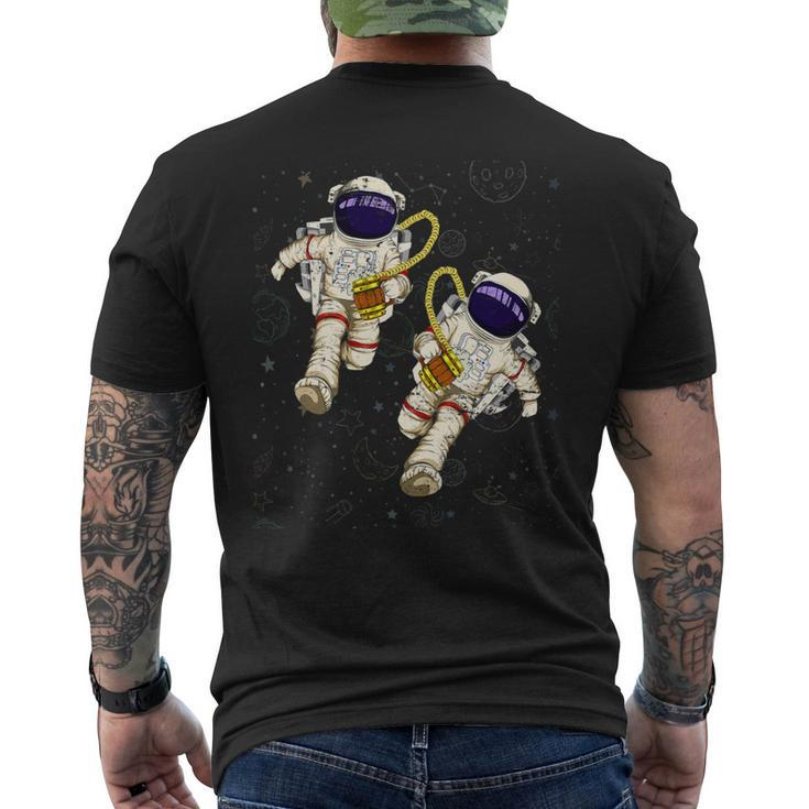 Beer Funny Astronauts Beer Drinking Scientist Outer Space Science Mens Back Print T-shirt