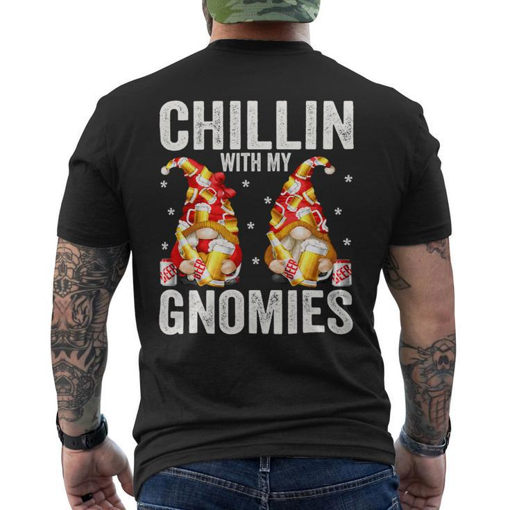 Beer Funny Beer Drinking Gnomes For Men Chillin With My Gnomies33 Mens Back Print T-shirt