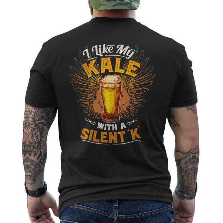 Beer Funny Beer I Prefer My Kale With A Silent K Tshirt Mens Back Print T-shirt