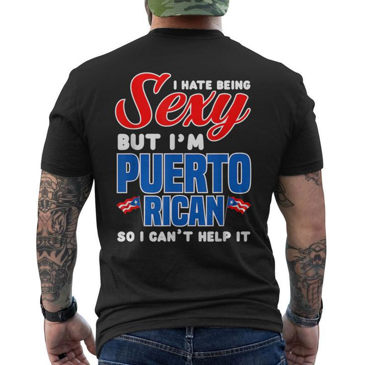 Being Sexy Puerto Rican Flag Pride Puerto Rico  Mens Back Print T-shirt