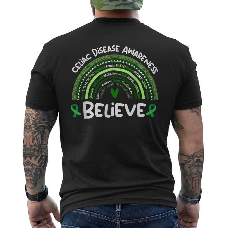 Believe Celiac Disease Awareness Month  Celiac Disease  Mens Back Print T-shirt