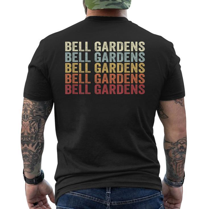 Bell Gardens California Bell Gardens Ca Retro Vintage Text Men's T-shirt Back Print
