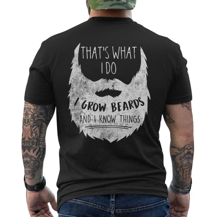 Best Bearded Geeky Quote Men's T-shirt Back Print