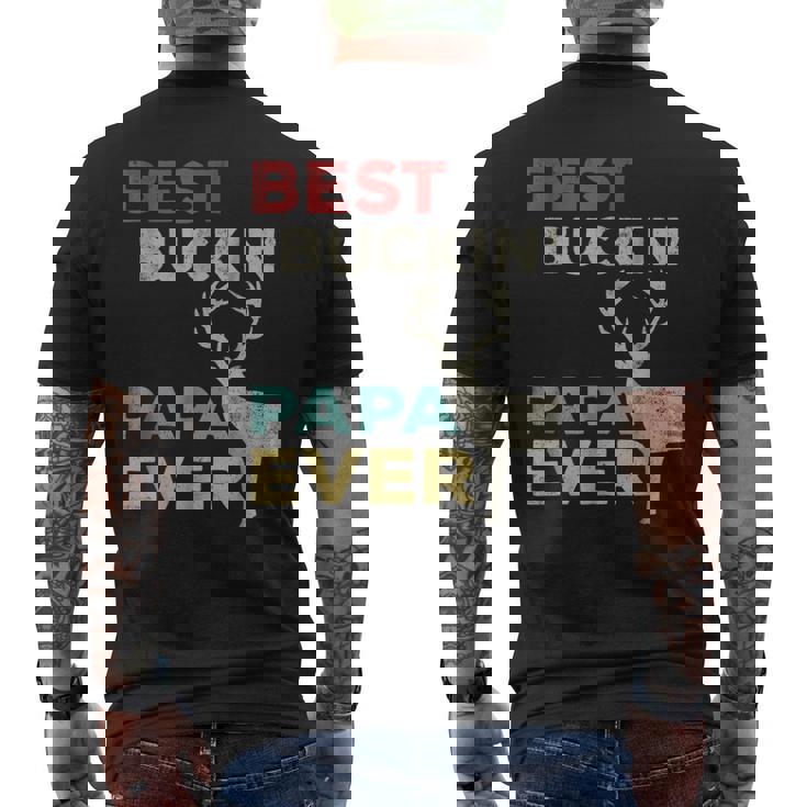 Best Buckin Papa Ever For Father For Men Men's Back Print T-shirt