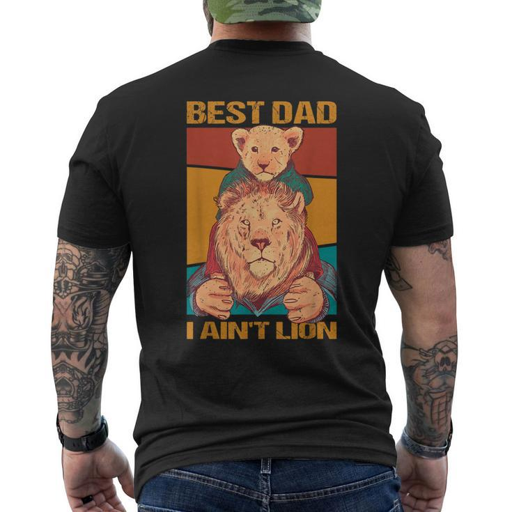 Best Dad Fathers Day Lion For Daddy Men's Back Print T-shirt