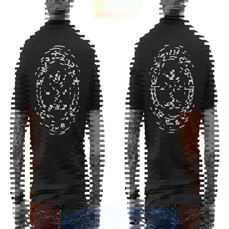 Best Dog Dad By Par For Golfer Funny  Mens Back Print T-shirt