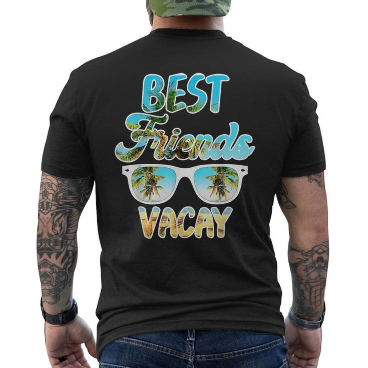 Best Friends Vacay Cool Beach Party Road Trip 2023 Palm Tree Men's T-shirt Back Print