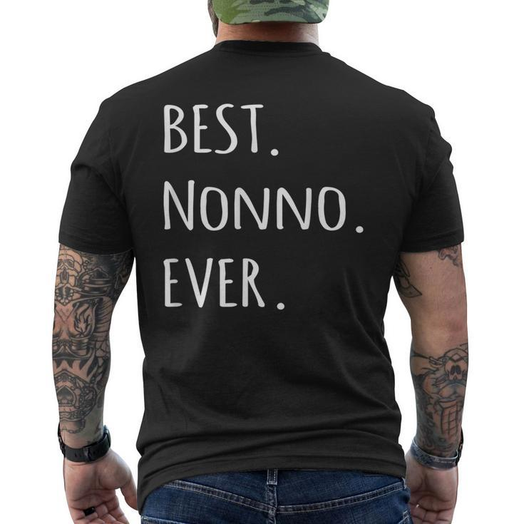 Best Nonno Ever  Italian Word For Grandpa T  Mens Back Print T-shirt