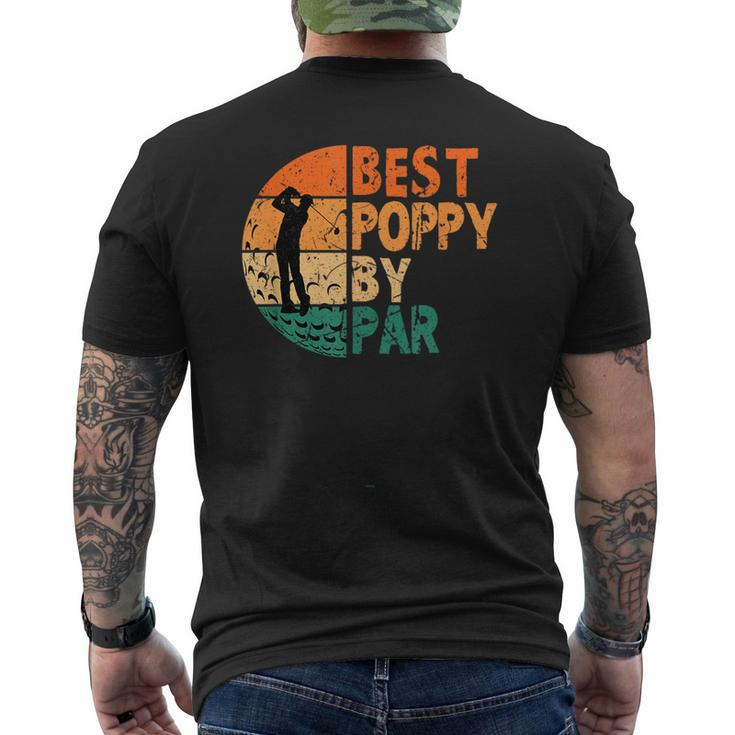 Best Poppy By Par Golf Fathers Day Golfing Funny  Mens Back Print T-shirt