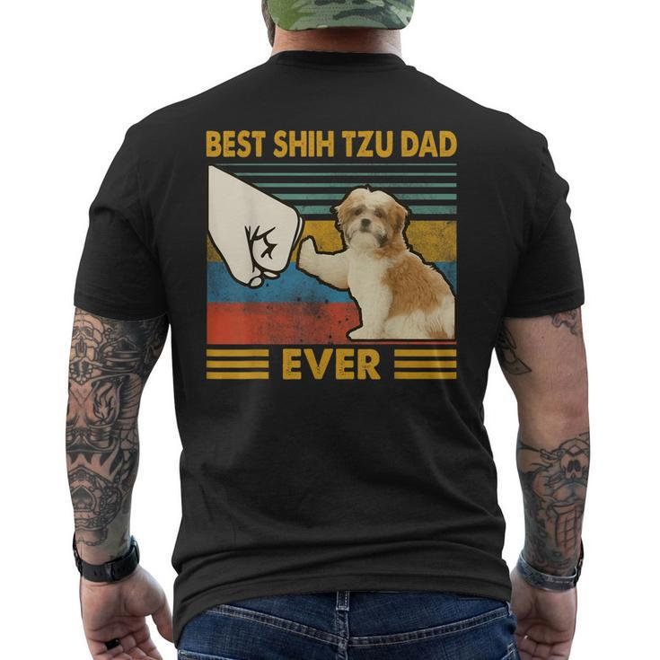 Best Shih Tzu Dad Ever I Love My Shih Tzu Men's Back Print T-shirt