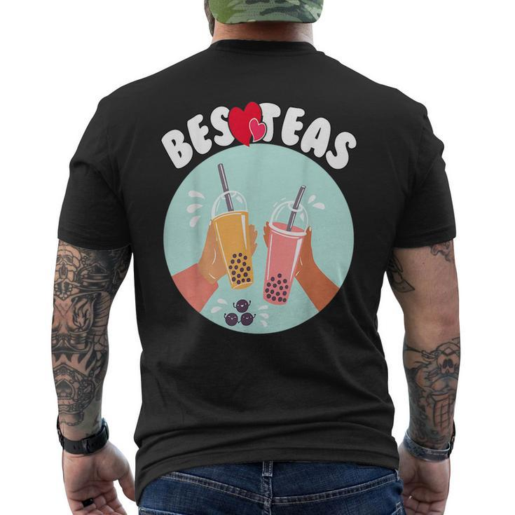 Besteas Milk Tea Lovers Boba Bffs Besties Bubble Tea  Mens Back Print T-shirt