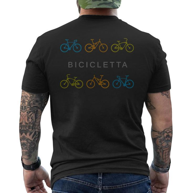 Bicicletta Italian Bicycle  Mens Back Print T-shirt