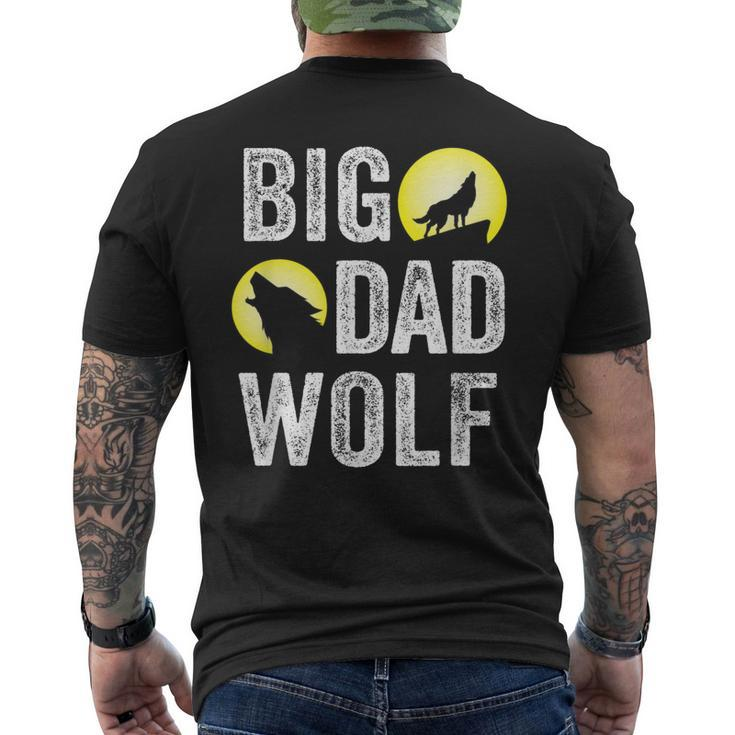 Big Dad Wolf For Men Dad Daddy Halloween Costume Men's Back Print T-shirt