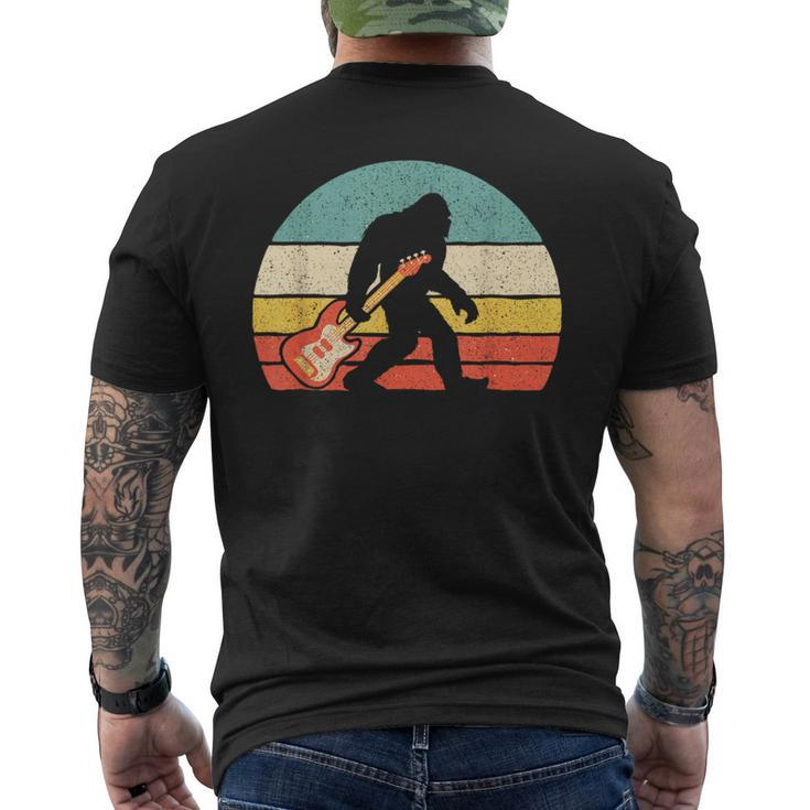 Bigfoot Bass Guitar Bass Player Bassist Music Guitarist Men's T-shirt Back Print