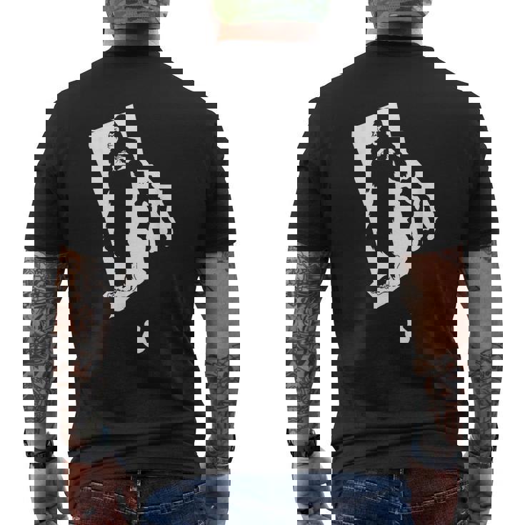 Bigfoot Rhode Island State Pride Sasquatch Love Rhode Island  Mens Back Print T-shirt