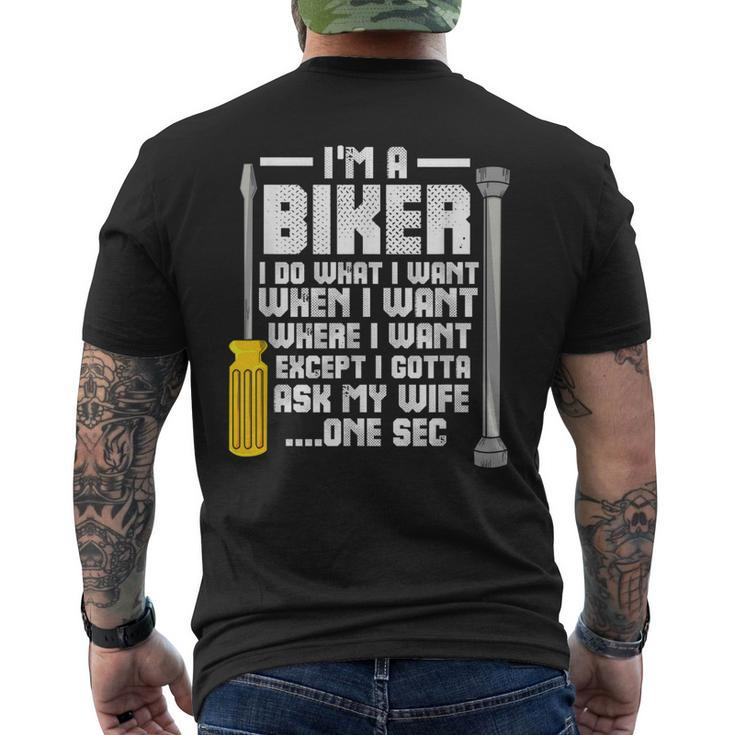 Biker For A Motorcycle Lover Men's Back Print T-shirt