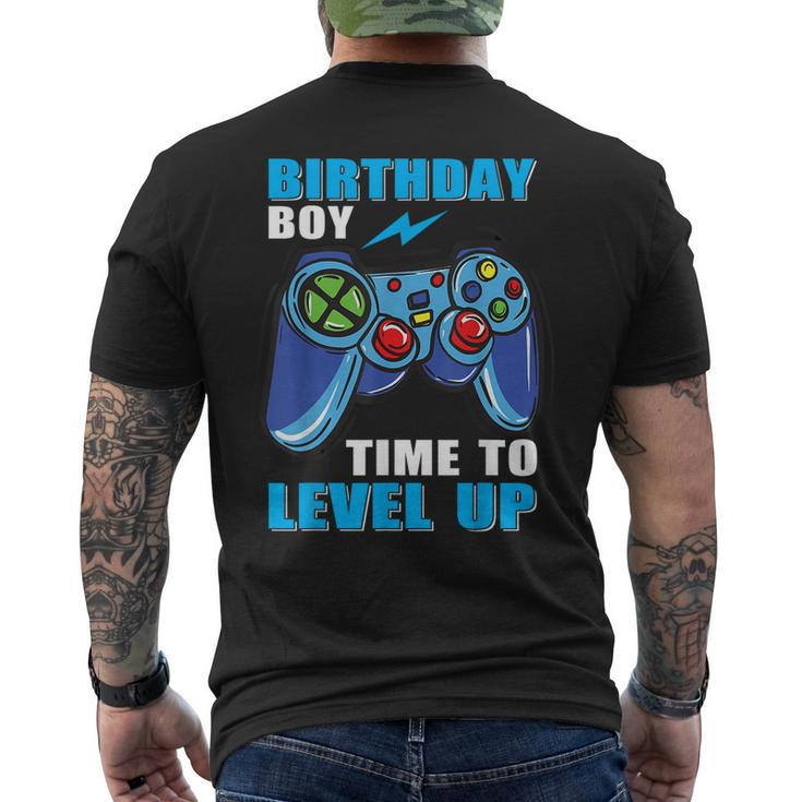 Birthday Boy Time To Level Up Video Game Boys  Mens Back Print T-shirt