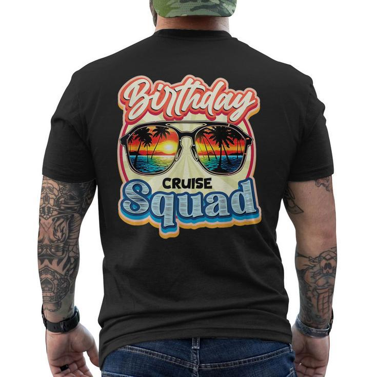 Birthday Cruise Squad Ship Vacation Party Cruising Men's T-shirt Back Print