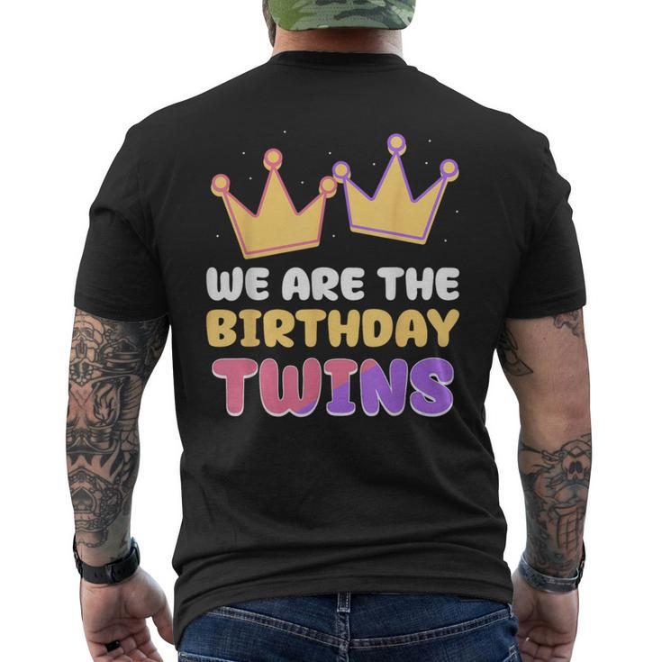 We Are The Birthday Twins Cute Celebrate Twin Men's T-shirt Back Print