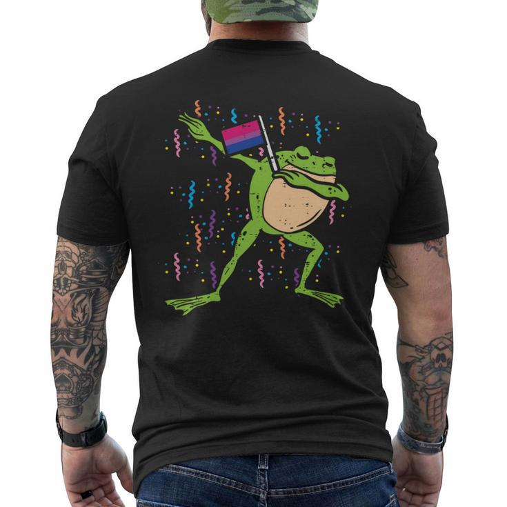 Bisexual Flag Frog Dab Lgbt Bi Pride Stuff Animal   Mens Back Print T-shirt
