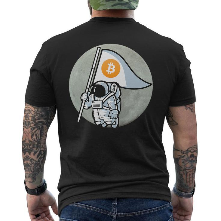 Bitcoin Cryptocurrency Astronaut Future Funny Moon Moon Funny Gifts Mens Back Print T-shirt