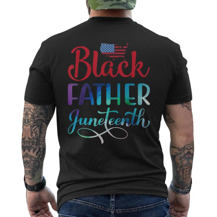 Black Father Day Gift Junenth  Mens Back Print T-shirt