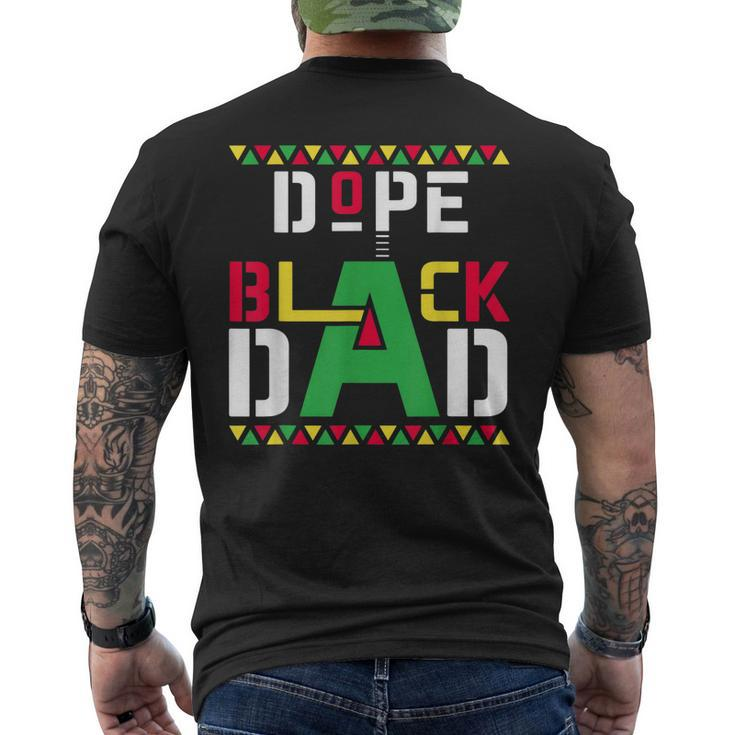 Black Father Lives Matter Dope Black Dad Fathers Day Mens Men's Back Print T-shirt