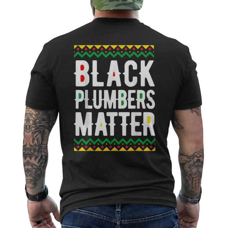 Black History Month  Black Plumbers Matter Pride  Mens Back Print T-shirt