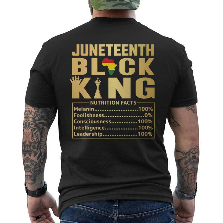 Black King Junenth 1865 Independence Day Black Pride Men   Mens Back Print T-shirt