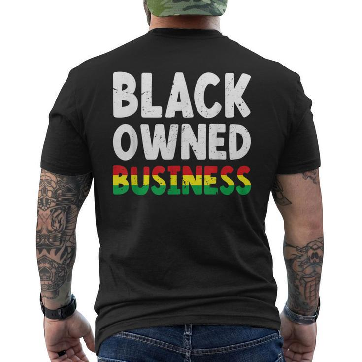 Black Owned Business African American Entrepreneur Owner Men's T-shirt Back Print