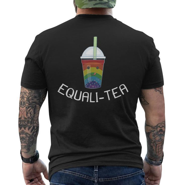 Boba Tea Lgbt Pride Cute Kawaii Equali-Tea   Pride Month Funny Designs Funny Gifts Mens Back Print T-shirt