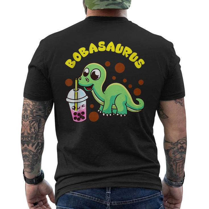 Bobasaurus | Cute Bubble Tea Boba Dinosaur Milk Lover Gift  Dinosaur Funny Gifts Mens Back Print T-shirt