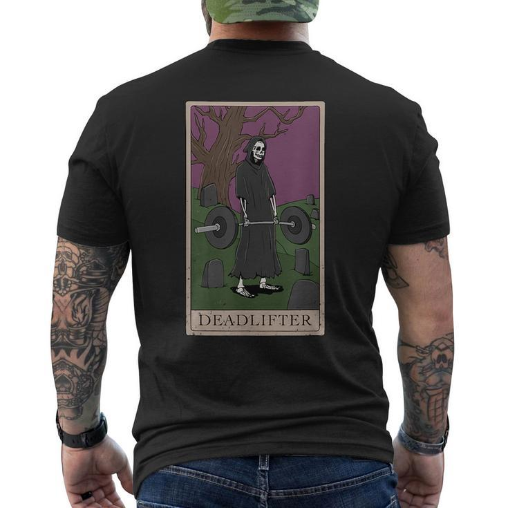 Bodybuilding Deadlifter Tarot Card Strength Training  Tarot Funny Gifts Mens Back Print T-shirt