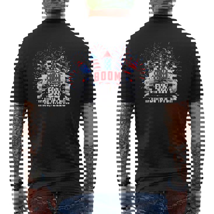 Boom Squad Firework Director 4Th Of July I Run You Run Mens Back Print T-shirt
