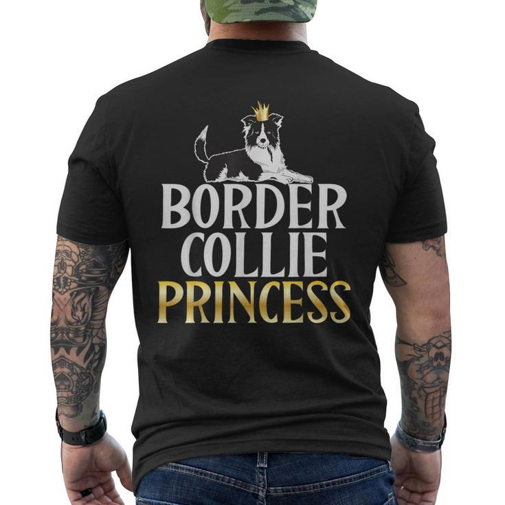 Border Collie Princess Border Collie Men's T-shirt Back Print