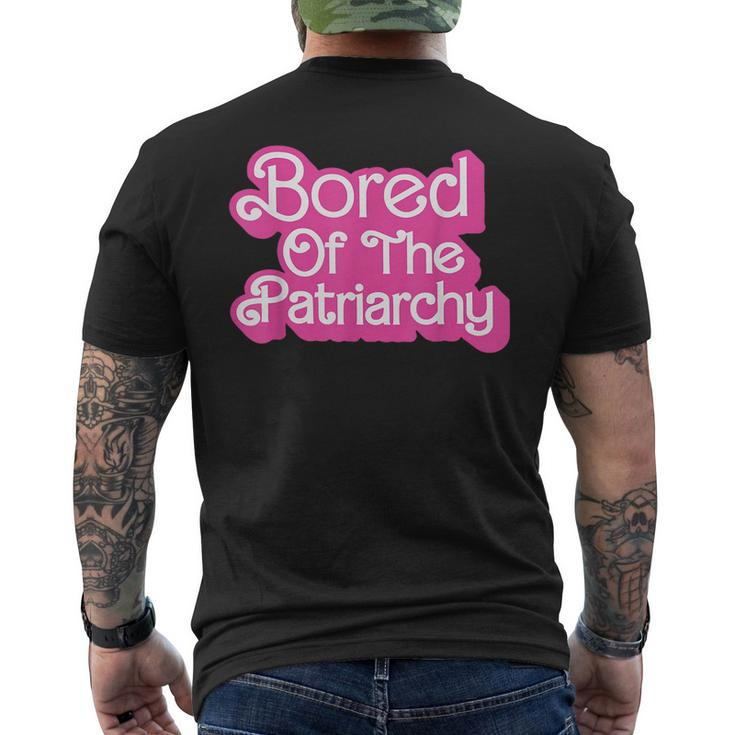 Bored Of The Patriarchy Apparel  Mens Back Print T-shirt