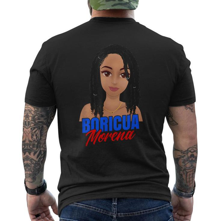 Boricua Morena V2 Men's T-shirt Back Print