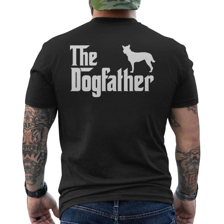 Bouvier Des Ardennes Dogfather Dog Dad Men's T-shirt Back Print