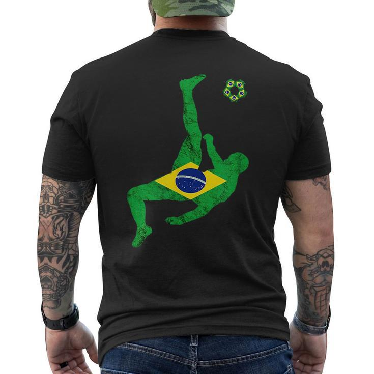 Brazil Soccer Brazilian Pride Brazilian Soccer Player Brazil  Mens Back Print T-shirt