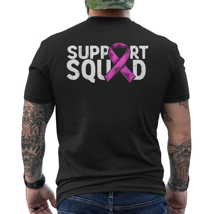 Breast Cancer Support Squad Breast Cancer Awareness Men's T-shirt Back Print