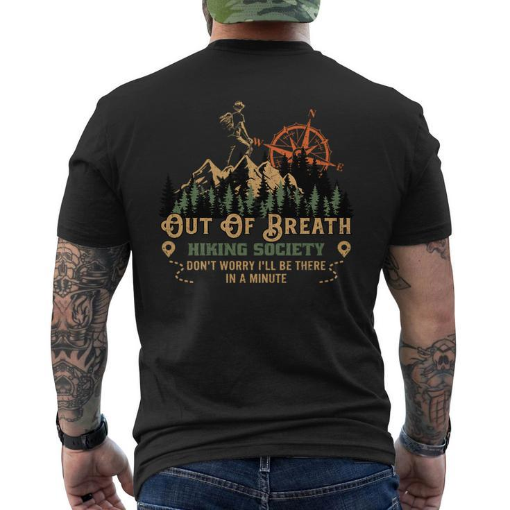 Out Of Breath Hiking Society Men's T-shirt Back Print