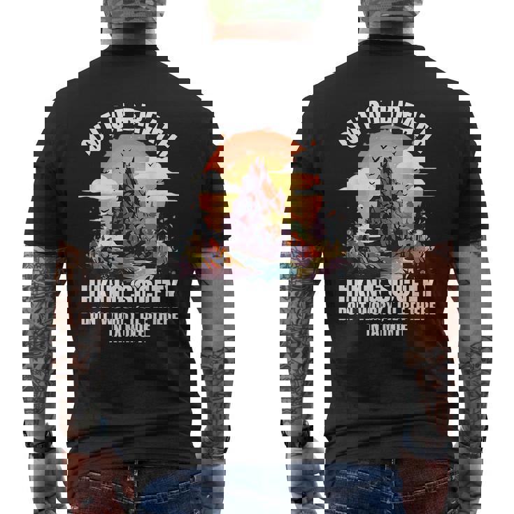 Out Of Breath Hiking Society Men's T-shirt Back Print