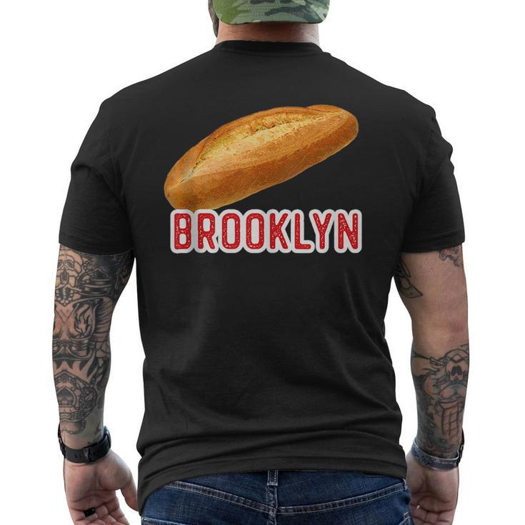 Brooklyn Italian Bread New York Ny Neighborhood Food  Mens Back Print T-shirt