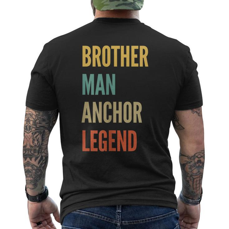 Brother Man Anchor Legend  Mens Back Print T-shirt