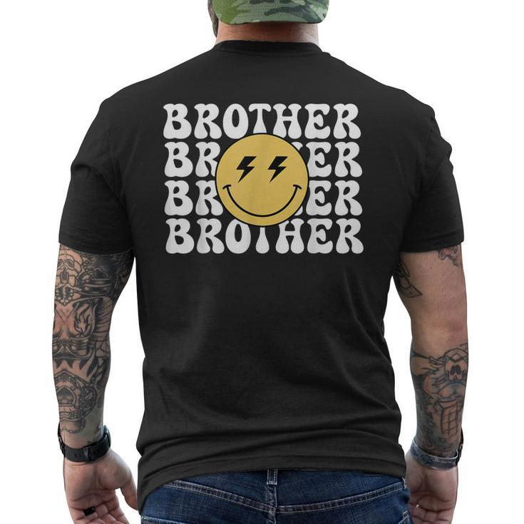 Brother One Happy Dude Birthday Theme Family Matching Men's T-shirt Back Print