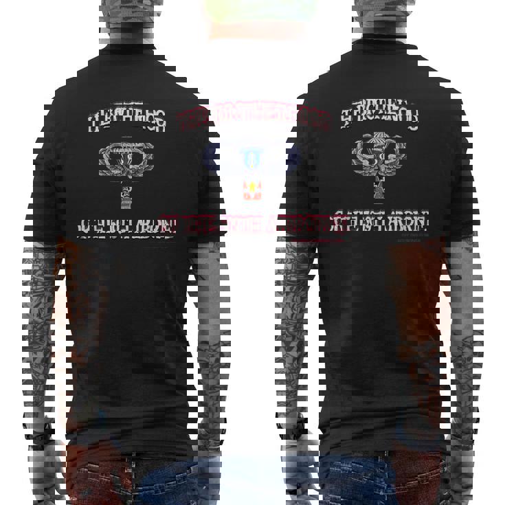 Brotherhood 509Th Airborne Men's T-shirt Back Print