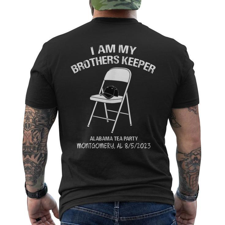 I Am My Brothers Keeper Alabama Tea Party Montgomery Brawl Men's T-shirt Back Print